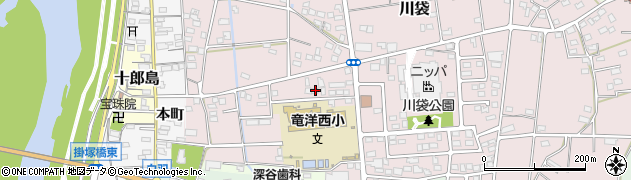 静岡県磐田市川袋1861周辺の地図
