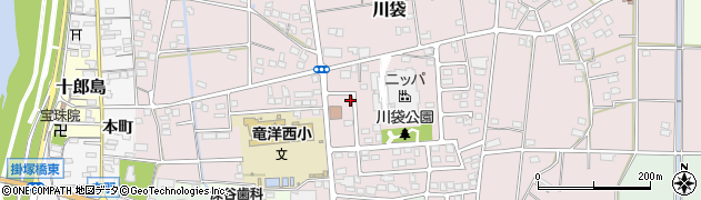 静岡県磐田市川袋1444-11周辺の地図