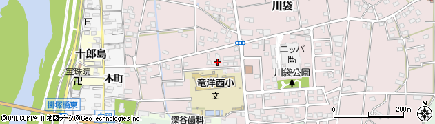 静岡県磐田市川袋1866周辺の地図