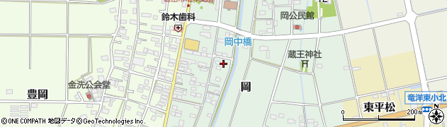 静岡県磐田市岡871周辺の地図