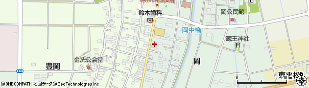 静岡県磐田市岡744周辺の地図