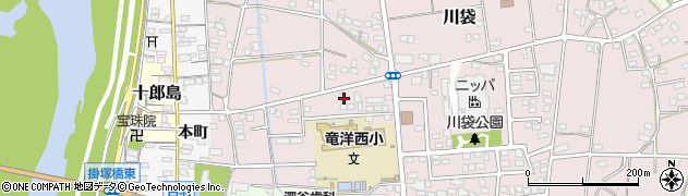 静岡県磐田市川袋1857周辺の地図