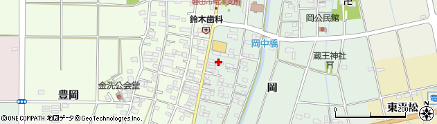 静岡県磐田市岡743周辺の地図