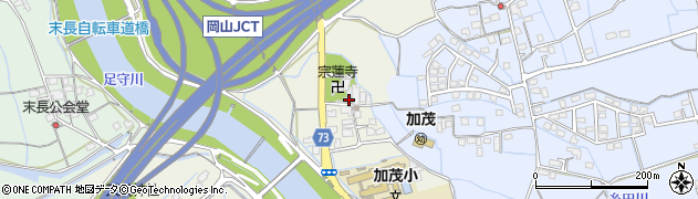 岡山県岡山市北区津寺484周辺の地図