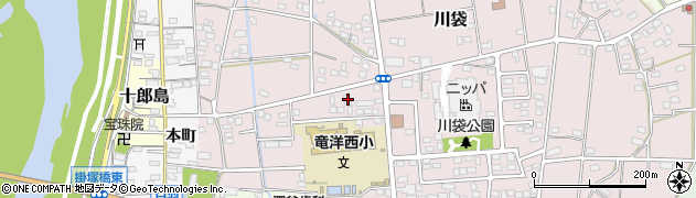 静岡県磐田市川袋1669周辺の地図