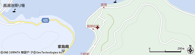 兵庫県姫路市家島町宮977周辺の地図