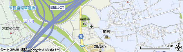 岡山県岡山市北区津寺483周辺の地図