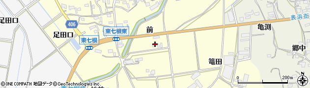 愛知県豊橋市東七根町（前）周辺の地図