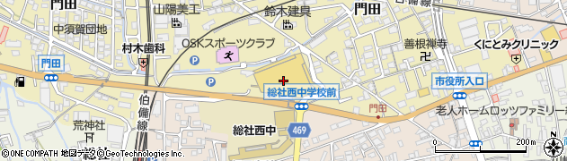 天満屋ハピータウンリブ総社店周辺の地図
