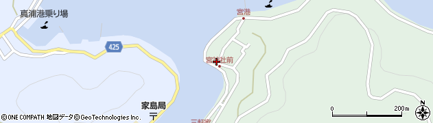 兵庫県姫路市家島町宮964周辺の地図