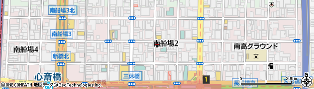 大阪府大阪市中央区南船場2丁目6-22周辺の地図