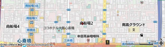 大阪府大阪市中央区南船場2丁目6-23周辺の地図