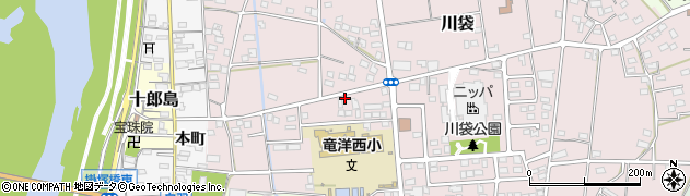 静岡県磐田市川袋1858周辺の地図