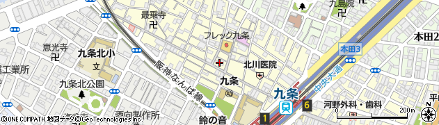 大阪府大阪市西区九条2丁目24-11周辺の地図