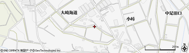 愛知県豊橋市西七根町（大崎海道）周辺の地図