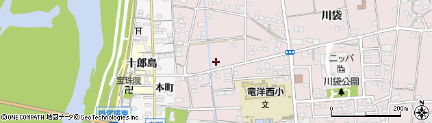 静岡県磐田市川袋1850周辺の地図