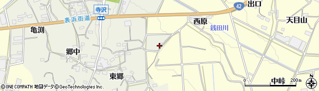 愛知県豊橋市寺沢町（南五本松）周辺の地図