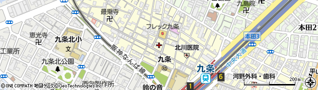 大阪府大阪市西区九条2丁目24周辺の地図
