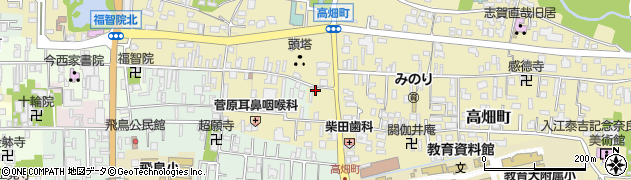 奈良県奈良市上清水町周辺の地図