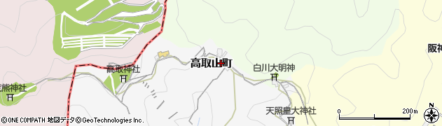 兵庫県神戸市長田区高取山町周辺の地図