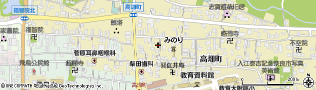 奈良教育大学　事務局財務課周辺の地図