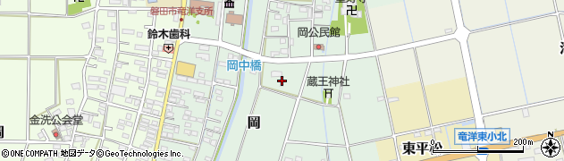 静岡県磐田市岡256周辺の地図