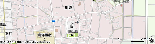 静岡県磐田市川袋1447周辺の地図
