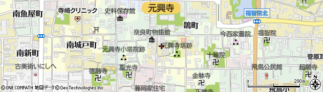 奈良県奈良市芝新屋町周辺の地図