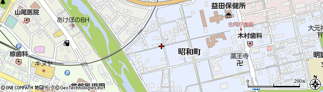 島根県益田市昭和町周辺の地図