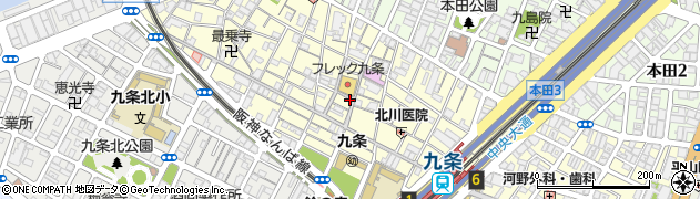 大阪府大阪市西区九条2丁目24-16周辺の地図
