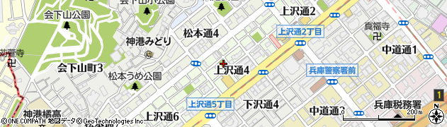 上沢通4丁目公園周辺の地図