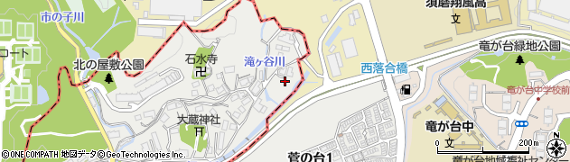 兵庫県神戸市垂水区名谷町北野屋敷周辺の地図