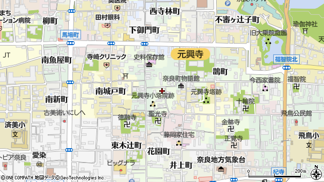 〒630-8334 奈良県奈良市西新屋町の地図