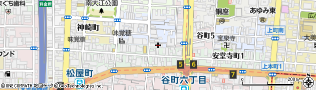 大阪府大阪市中央区十二軒町4周辺の地図