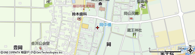 静岡県磐田市岡869周辺の地図