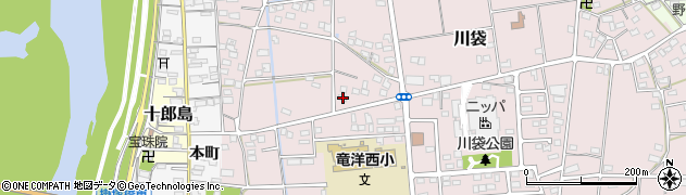 静岡県磐田市川袋1679周辺の地図
