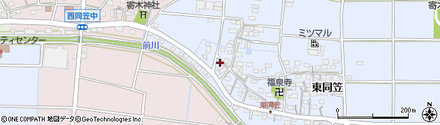 静岡県袋井市東同笠230周辺の地図