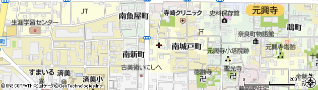奈良県奈良市南袋町周辺の地図