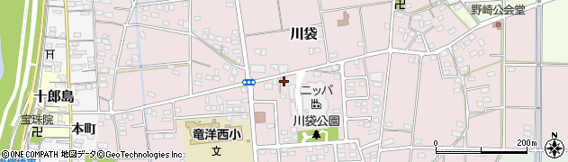 静岡県磐田市川袋1557-5周辺の地図