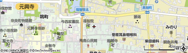 奈良県奈良市大和町周辺の地図