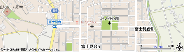 愛知県豊橋市富士見台周辺の地図