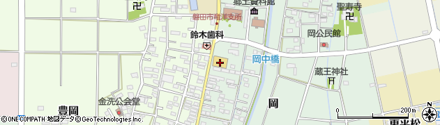 静岡県磐田市岡736周辺の地図