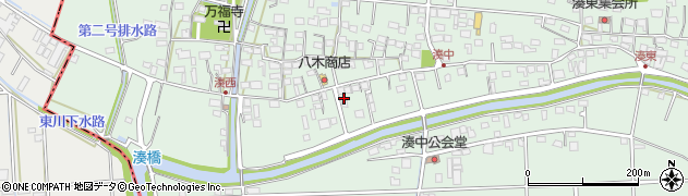 静岡県袋井市湊3709-2周辺の地図