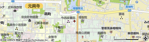 奈良県奈良市福智院町周辺の地図