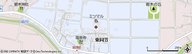 静岡県袋井市東同笠267周辺の地図