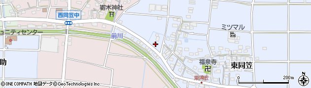 静岡県袋井市東同笠361-1周辺の地図