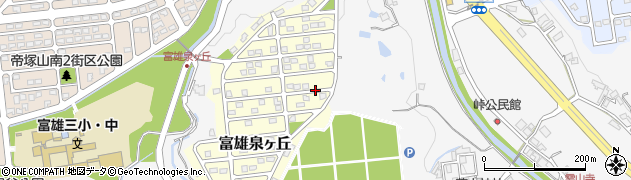 奈良県奈良市富雄泉ヶ丘周辺の地図