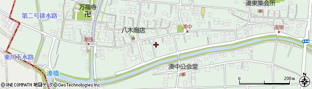 静岡県袋井市湊3695-1周辺の地図