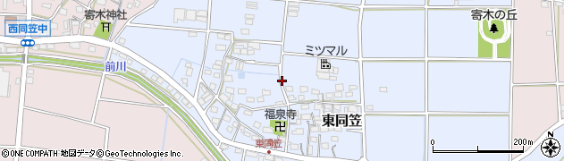 静岡県袋井市東同笠周辺の地図