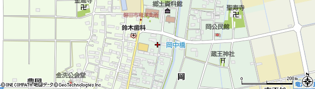 静岡県磐田市岡735周辺の地図